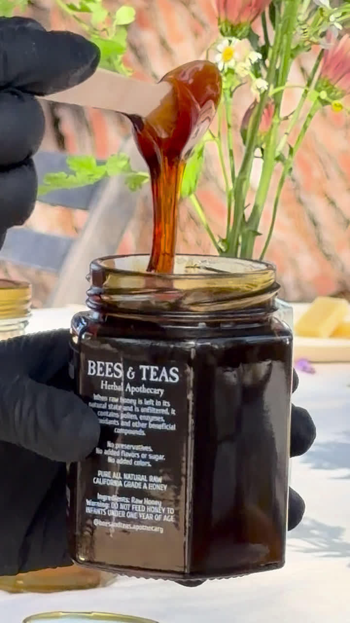 Honey and orange blossom jars from Cross Pollination